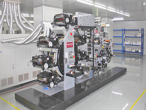 企业轮转车间一角