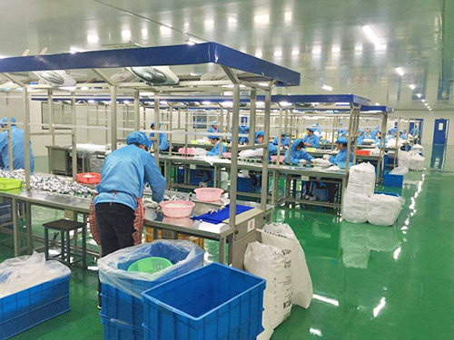 工厂结构零件车间一角