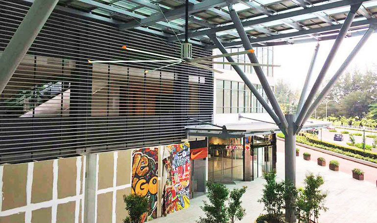 商业中心通风降温案例