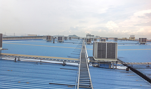 玻璃厂环保空调信义玻...