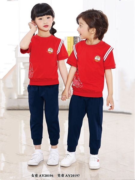 园服纯棉七分裤套装