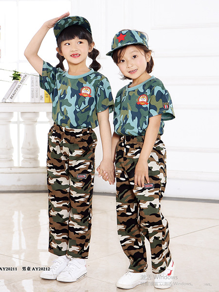 夏季迷彩服校服班服