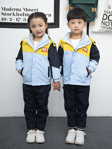冬季新款冲锋衣幼儿园园服套装