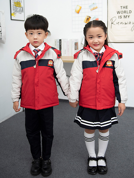 冬季新款棉衣幼儿园园服套装定制