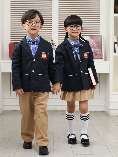 英伦学院风西装园服