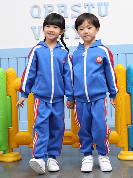 秋冬蓝色运动风校服