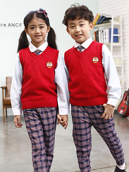 秋冬新品毛衣校服三件套