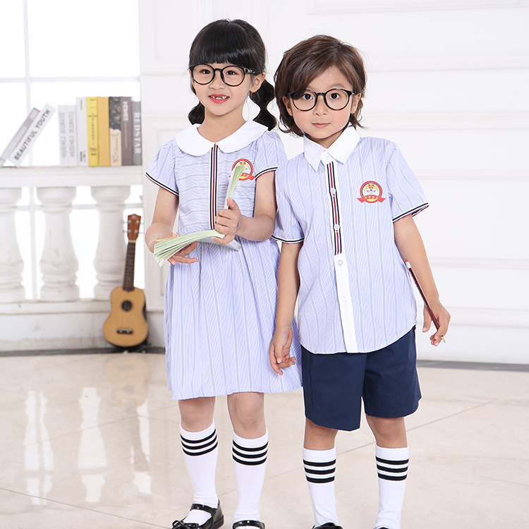 夏季衬衫套装园服